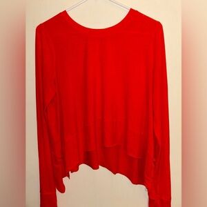 FP Movement by Free People Vibrant Orange Long Sleeve Top